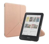 Coque Compatible avec Kobo Clara Color BW 2E 2024, Coque Hybride en TPU | Réveil/Veille auto magnétique, support double angle, aimant pour réfrigérateur(Rose Gold,Clara 2E (N506))