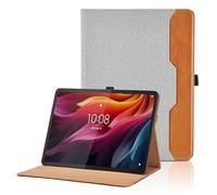 Coque Compatible avec Lenovo Tab K11 Plus/Lenovo Tab M11 Plus 11.45 Pouces Étui Cover en PU Tablette avec Poche et Porte-Stylo, Multi-Angle Flip Portefeuille Housse avec Fonction Support (Gris)