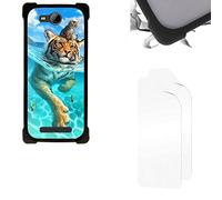 Coque Compatible avec Logicom Le Swipe Coque Etui Housse + Film Protecteur Fond de Panier Dur PC + Bordure Souple épaissie KB-LHM