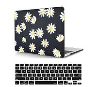 Coque Compatible avec MacBook Air 11 Pouces 2015 2014 2013 2012 2011 2010 Version A1465 A1370, Étui Rigide Protecteur en Plastique et Housse de Clavier, Petite Marguerite