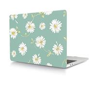 Coque Compatible avec MacBook Air 13,6 Pouces 2022 M2 Version A2681 avec Liquid Retina Display Touch ID, Étui Rigide Protecteur en Plastique, Fleur Blanche