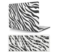 Coque Compatible avec MacBook Air 13,6 Pouces 2022 M2 Version A2681 avec Liquid Retina Display Touch ID, Étui Rigide Protecteur en Plastique et Housse de Clavier, Noir Blanc