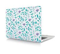 Coque Compatible avec MacBook Air 13 Pouces 2020 2019 2018 Version A2337 M1 A2179 A1932 avec Retina Display Touch ID, Étui Rigide Protecteur en Plastique, Floral