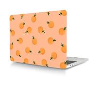 Coque Compatible avec MacBook Air 13 Pouces 2020 2019 2018 Version A2337 M1 A2179 A1932 avec Retina Display Touch ID, Étui Rigide Protecteur en Plastique, Oranges
