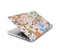 Coque Compatible avec Macbook Air 13 Pouces A2681 A3113 M2 M3 avec Liquid Retina Display Touch ID Version de 2022 2024, Housse Étui Rigide de Protection Mat en Plastique, Fleurs colorées