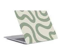 Coque Compatible avec Macbook Air 13 Pouces A2681 A3113 M2 M3 avec Liquid Retina Display Touch ID Version de 2022 2024, Housse Étui Rigide de Protection Mat en Plastique, Vert