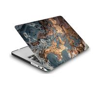 Coque Compatible avec Macbook Air 13 Pouces A2681 A3113 M2 M3 avec Liquid Retina Display Touch ID Version de 2022 2024, Housse Étui Rigide de Protection Mat en Plastique, Gris doré