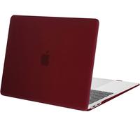 Coque Compatible avec MacBook Air 13 Pouces M1 A2337 A2179 A1932, Coque Rigide Protège Compatible avec MacBook Air 13 Pouces 2021 2020 2019 2018 Retina Display Touch ID, Marsala Rouge