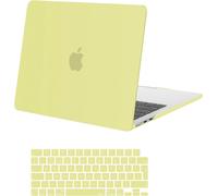 Coque Compatible Avec Macbook Air 13 Pouces M4 M3 M2 2025 2024 2023 2022 A3240 A3113 A2681 Touch Id, Coque Rigide & Protection Clavier Pour Macbook Air 13,6 Pouces,Jaune Doux