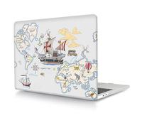 Coque Compatible avec Macbook Air 13 Pouces Modèle A1466 A1369 2017 2016 2015 2014 2013 2012 2011 2010, Plastique Case Rigide Housse Étui, Carte du Monde