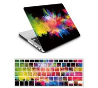 Coque Compatible avec Macbook Air 13 Pouces Modèle A1466 A1369 2017 2016 2015 2014 2013 2012 2011 2010, Plastique Case Rigide Housse Étui & Protection Clavier, Colorful