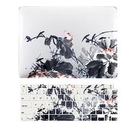 Coque Compatible avec Macbook Air 13 Pouces Modèle A1466 A1369 2017 2016 2015 2014 2013 2012 2011 2010, Plastique Case Rigide Housse Étui & Protection Clavier, Peinture à l'encre