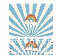 Coque Compatible avec Macbook Air 13 Pouces Modèle A2337 M1 A2179 A1932 2020 2019 2018 avec Retina Display Touch ID, Plastique Case Rigide Housse Étui & Protection Clavier, Arc-en-Ciel