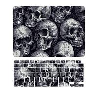 Coque Compatible avec Macbook Air 13 Pouces Modèle A2681 M2 2022 avec Liquid Retina Display Touch ID, Plastique Case Rigide Housse Étui & Protection Clavier, Squelette