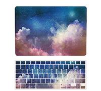 Coque Compatible avec Macbook Air 13 Pouces Modèle A2681 M2 2022 avec Liquid Retina Display Touch ID, Plastique Case Rigide Housse Étui & Protection Clavier, Ciel étoilé