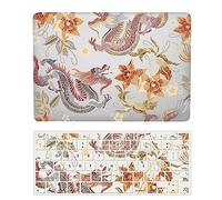 Coque Compatible avec Macbook Air 13 Pouces Modèle A2681 M2 2022 avec Liquid Retina Display Touch ID, Plastique Case Rigide Housse Étui & Protection Clavier, Dragon