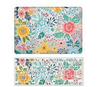 Coque Compatible avec Macbook Air 13 Pouces Modèle A2681 M2 2022 avec Liquid Retina Display Touch ID, Plastique Case Rigide Housse Étui & Protection Clavier, Fleurs