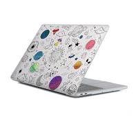 Coque compatible avec MacBook Air 13" version 2018-2022 modèle M1 M2 A2681, coque de protection amusante pour écran Retina Air13 avec Touch ID-Rainbow Space Planets Galaxy, 13,3" Air (A1932/A2179