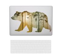 Coque Compatible avec Macbook Air 15 Pouces Modèle A2941 M2 2023 avec Liquid Retina Display Touch ID, Plastique Case Rigide Housse Étui & Protection Clavier, Ours