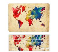 Coque Compatible avec Macbook Air 15 Pouces Modèle A2941 M2 2023 avec Liquid Retina Display Touch ID, Plastique Case Rigide Housse Étui & Protection Clavier, Carte