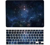 Coque Compatible avec Macbook Air 15 Pouces Modèle A2941 M2 2023 avec Liquid Retina Display Touch ID, Plastique Case Rigide Housse Étui & Protection Clavier, Étoiles Brillantes