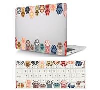 Coque Compatible avec MacBook Pro 13 Pouces 2020 2019 2018 2017 2016 Version A2338 M1 A2289 A2251 A2159 A1989 A1708 A1706, Étui Rigide Protecteur en Plastique et Housse de Clavier, Patte de Chat