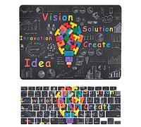 Coque Compatible avec Macbook Pro 13 Pouces Modèle A2338 M1 A2289 A2251 A2159 A1989 A1708 A1706 2020 2019 2018 2017 2016, Plastique Case Rigide Housse Étui & Protection Clavier, Motif créatif