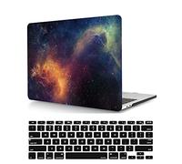 Coque Compatible avec MacBook Pro 14 Pouces 2023 2021 Version M2 A2779 M1 A2442 avec Retina Display Touch ID, Étui Rigide Protecteur en Plastique et Housse de Clavier, Nuit étoilée