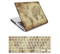 Coque Compatible avec Macbook Pro 14 Pouces Modèle A2442 A2779 M1 M2 2021 2023 avec Retina Display Touch ID, Plastique Case Rigide Housse Étui & Protection Clavier, Carte Brune