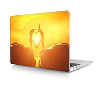 Coque Compatible avec MacBook Pro 15 Pouces 2019 2018 2017 2016 Version A1990 A1707 avec Touch Bar and Touch ID, Étui Rigide Protecteur en Plastique, Soleil d'amour