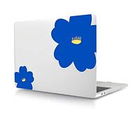 Coque Compatible avec MacBook Pro 16 Pouces 2023 2021 Version M2 A2780 M1 A2485 avec Retina Display Touch ID, Étui Rigide Protecteur en Plastique, Fleur Bleue