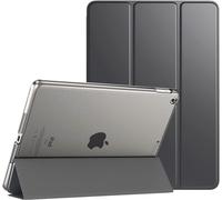 Coque Compatible Avec Nouvel Ipad 9ème Gén 2021, Ipad 8ème Gén 2020, Ipad 7ème Gén 10.2"" 2019, Couverture Légère Avec Fonction Réveil/Sommeil Avec Rétro Semi-Transparent Rigide - Gris Sidéra.[F3340]