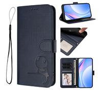 Coque Compatible avec OnePlus Nord N20,Compatible avec Oppo Reno7 Lite / Reno7 Z / Reno8 Lite / Reno8 Z Cuir PU Emplacement pour Cartes Portefeuille Support Rabattable Fermoir magnétique Blue