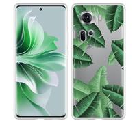 Coque Compatible avec Oppo Reno11 Coque en Silicone - Feuilles de Palmier