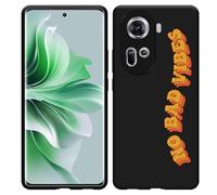 Coque Compatible avec Oppo Reno11 Coque en Silicone Noir - No Bad Vibes