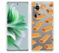Coque Compatible avec Oppo Reno11 Coque en Silicone - Sandwichs Frikandel