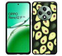 Coque Compatible avec Oppo Reno12 F (5G) Coque en Silicone Noir - Avocats
