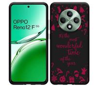 Coque Compatible avec Oppo Reno12 F (5G) Coque en Silicone Noir - Most Wonderful Time
