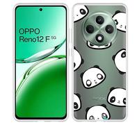 Coque Compatible avec Oppo Reno12 F (5G) Coque en Silicone - Panda