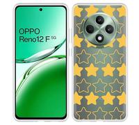 Coque Compatible avec Oppo Reno12 F (5G) Coque en Silicone - Starlight Charm
