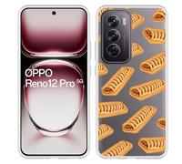 Coque Compatible avec Oppo Reno12 Pro Coque en Silicone - Sandwichs Frikandel