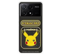 Coque compatible avec Poco X6 Pro Officiel Pokémon Pikachu Jeu vidéo pour protéger votre mobile. Coque en silicone transparente souple sous licence officielle Pokémon