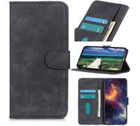 Coque Compatible avec Samsung Galaxy A03 Core Housse Portefeuille Cuir Étui avec Fermeture Magnétique - Noir - TECHTA