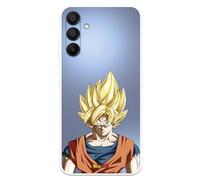 Coque compatible avec Samsung Galaxy A15 5G Officielle Dragon Ball Goku Super Saiyan pour protéger votre téléphone portable Coque en silicone transparente souple sous licence officielle Dragon Ball