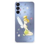 Coque compatible avec Samsung Galaxy A15 5G Silhouette officielle Disney Fée Clochette pour protéger votre téléphone portable, coque en silicone transparente avec licence officielle Peter Pan