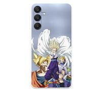 Coque compatible avec Samsung Galaxy A25 5G Officielle Dragon Ball Guerriers Saiyans pour protéger votre téléphone portable Coque en silicone transparente souple sous licence officielle Dragon Ball