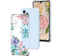 Coque Compatible Avec Samsung Galaxy A33 5g, Motif Floral Transparent Housse Etui En Silicone Tpu Souple Clair Résistante Protection Antichoc Coque Pour Galaxy A33 5g - Fleur Lotus Colorée