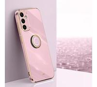 Coque Compatible avec Samsung Galaxy A34 5G Case, Full Body Protection Camera Etui Anti-Choc avec Electroplated Mirror EdgeSlim Phone Case Protection Durable (Cherry Purple)