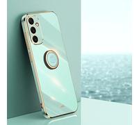 Coque Compatible avec Samsung Galaxy A34 5G, étui de protection d'écran complet pour appareil photo, résistant aux chocs, avec miroir Electroplated EdgeSlim Phone Case Protection durable (Mint Green)
