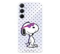 Coque compatible avec Samsung Galaxy A35 5G Officielle Peanuts Snoopy Cœurs pour protéger votre téléphone portable Coque en silicone transparente souple sous licence officielle Snoopy